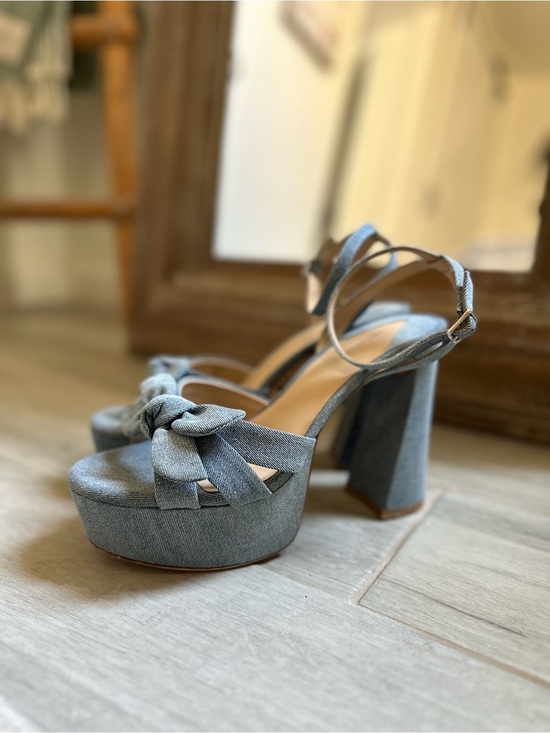 ANTONIO MELANI Shoes - ANTONIO MELANI Denim Knot Platform Sandals 8.5